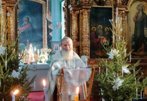 Праздничный Рождественский молебен в храме Святой Троицы г. Ирбита